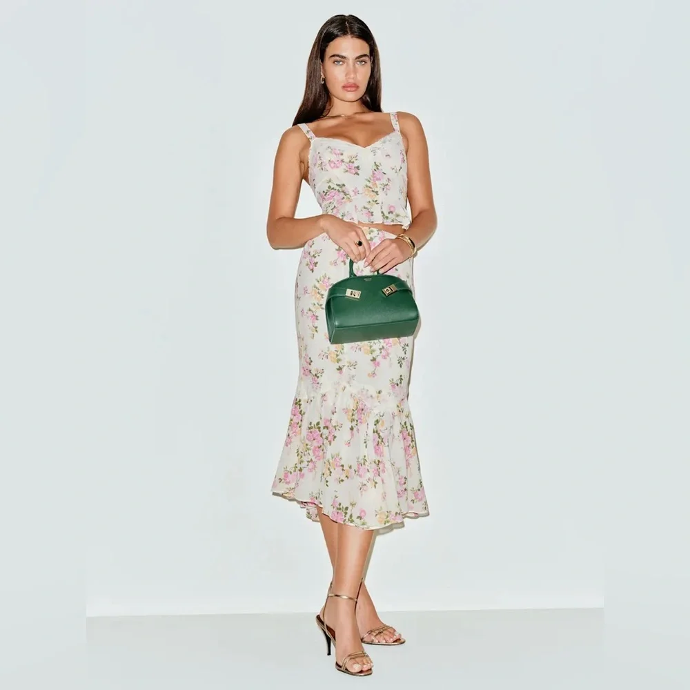 Reformation Sarita Two Piece In Posy, brand new without tags, never worn.